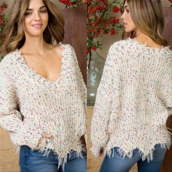 MODA ME COUTURE Sweaters - DEMI Confetti Sweater